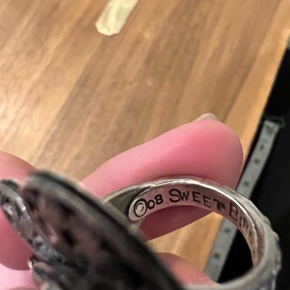 Sweetbird Studio Sterling Silver Learn And Move On Ring 6.75 - Picture 4 of 8